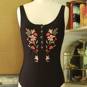 Vigoss floral embroidered bathing suit